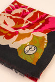 *Print Floral Tapestry Scarf Navy Scarves & Shawls Powder 