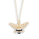 **Queen Bee Pearl Pendant Necklace Bill Skinner Gold 
