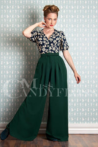 *Ramira Gia Floral Playsuit Jumpsuit Miss Candyfloss Green Audrey 