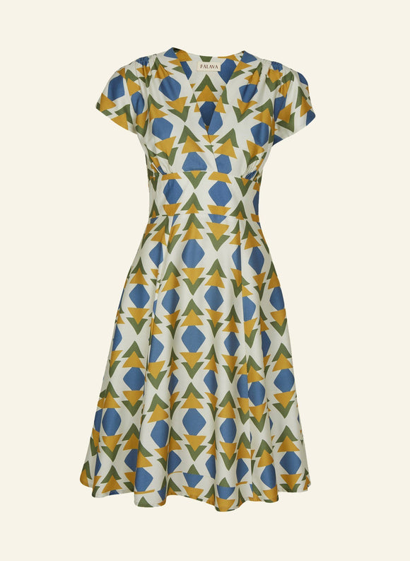 The fabulous Rita Quantum Dress in Audrey by Palava at Voluptuous Vintage