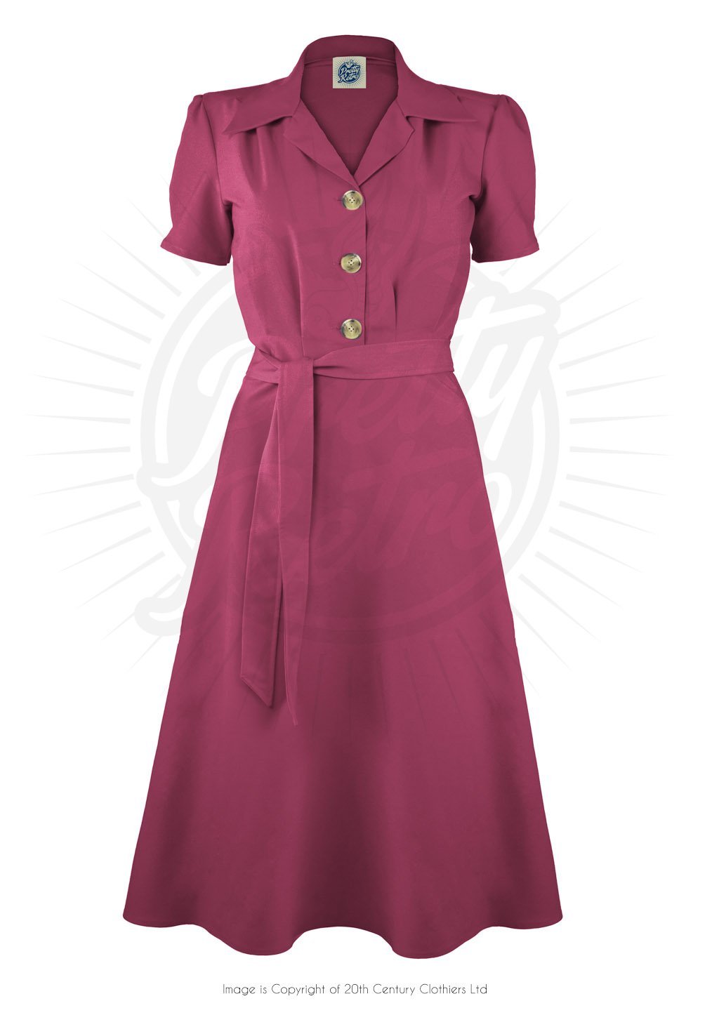fitted lace wedding dress Sandra 40s Shirt Dress – Voluptuous Vintage
