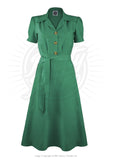 Sandra 40s Shirt Dress Dress Pretty Retro Green Audrey 