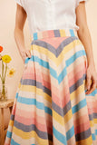 **Sandy Indian Summer Stripe Skirt Skirt Emily & Fin 
