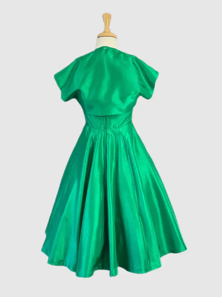 Sonja Kelly Taffeta Two Piece Dress  Voluptuous Vintage