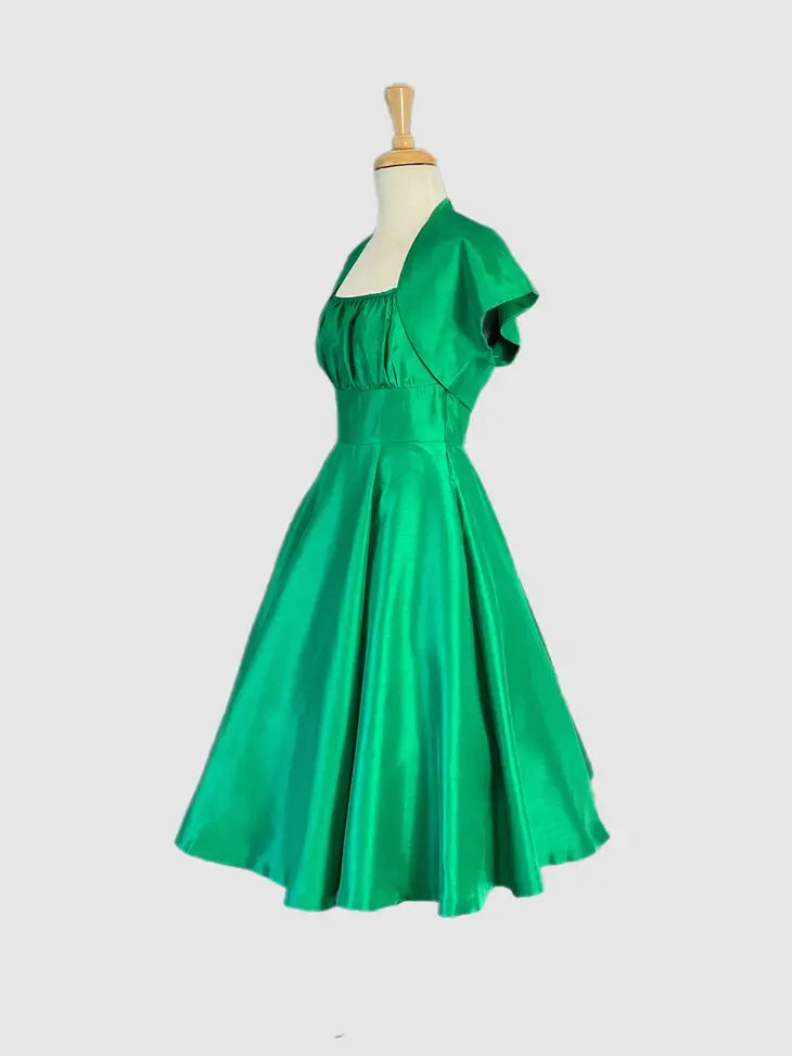 Sonja Kelly Taffeta Two Piece Dress Voluptuous Vintage Sonja Kelly Taffeta Two Piece Dress Voluptuous Vintage