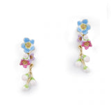 **Spring Flower Drop Earrings Earrings Bill Skinner Multi 
