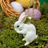 **Spring Rabbit Pendant Necklace Necklace Bill Skinner Gold 