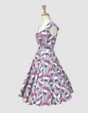 **Stella Victorian Violets Dress Dress Retrospec`d 