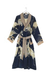 *Stork Gown Robe One Hundred Stars Navy One Size 