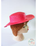 The fabulous Straw Boater Hat in  by Authentic Vintage at Voluptuous Vintage