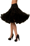 The fabulous Supersoft Full 26" Petticoat in Black / M-XL by Banned Retro at Voluptuous Vintage