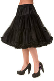 The fabulous Supersoft Full 26" Petticoat in Black / XS-M by Banned Retro at Voluptuous Vintage