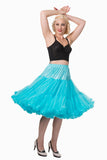 The fabulous Supersoft Full 26" Petticoat in Blue / XS-M by Banned Retro at Voluptuous Vintage