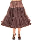 Supersoft Full 26" Petticoat Petticoat Banned Retro Chocolate Brown XS-M 