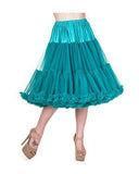 The fabulous Supersoft Full 26" Petticoat in Emerald / XS-M by Banned Retro at Voluptuous Vintage