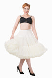 The fabulous Supersoft Full 26" Petticoat in Ivory / XS-M by Banned Retro at Voluptuous Vintage