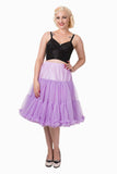 The fabulous Supersoft Full 26" Petticoat in Lavender / XS-M by Banned Retro at Voluptuous Vintage