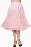 The fabulous Supersoft Full 26" Petticoat in Light Pink / XS-M by Banned Retro at Voluptuous Vintage