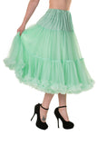 The fabulous Supersoft Full 26" Petticoat in Mint Green / XS-M by Banned Retro at Voluptuous Vintage