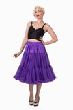 The fabulous Supersoft Full 26" Petticoat in Purple / XS-M by Banned Retro at Voluptuous Vintage
