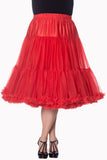 The fabulous Supersoft Full 26" Petticoat in Red / 2XL-3XL by Banned Retro at Voluptuous Vintage