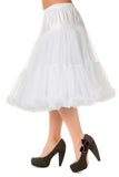 The fabulous Supersoft Full 26" Petticoat in White / XS-M by Banned Retro at Voluptuous Vintage