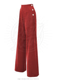 The fabulous Tessa 40s Swing Pants in Red / Audrey by Pretty Retro at Voluptuous Vintage