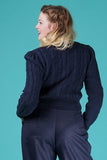 The fabulous The Ice Skater Cardigan in  by Emmy at Voluptuous Vintage