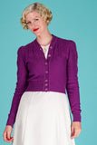 The fabulous The Peggy Sue Cardigan in Purple / Small by Emmy at Voluptuous Vintage