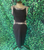 The Pretty Dress Company 50s Style Leopard Bodycon Wiggle Dress RR Dress Retro Revibe 