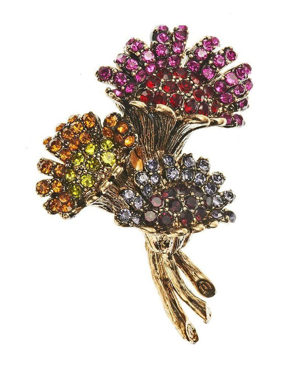 The fabulous Thistle Crystal Hair Clip & Brooch in  by Rosie Fox at Voluptuous Vintage