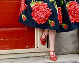 The fabulous Valentina Flats in  by Charlie Stone at Voluptuous Vintage