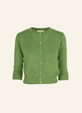 The fabulous Vera Classic Organic Cardigan in Green / Extra Small by Palava at Voluptuous Vintage