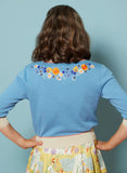 **Vera Edible Flower Organic Embroidered Cardigan Cardigan Palava 