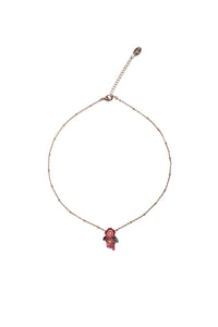 **Wild Flower Pendant Necklace Bill Skinner Pink 