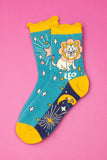 **Zodiac Bamboo Ankle Socks - Leo Socks Powder 