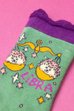 **Zodiac Bamboo Ankle Socks - Libra Socks Powder Green 