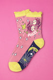 **Zodiac Bamboo Ankle Socks - Pisces Socks Powder 